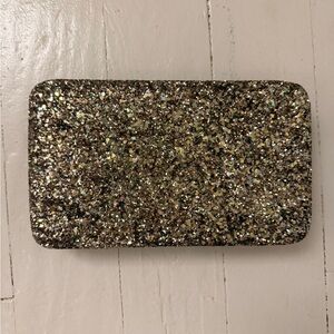 Glittery Gold and Black Clutch
